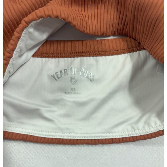 Years of Ours NWT‎ Ribbed 2.0 Bralette- Terracotta Size XS MSRP $65 - Picture 3 of 3